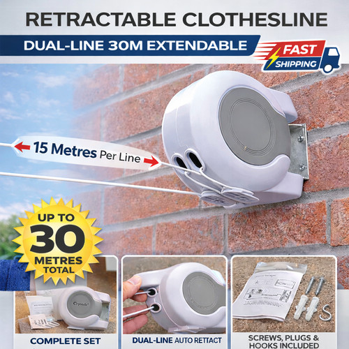 30m retractable washing line - retractable,