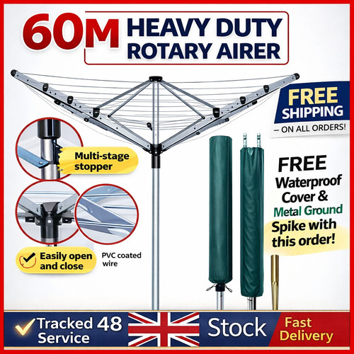 60m rotary airer - 60m, heavy