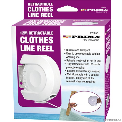 12m retractable clothes line - 12m,