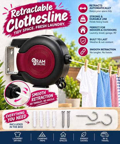 Ram metre retractable reel - metre,