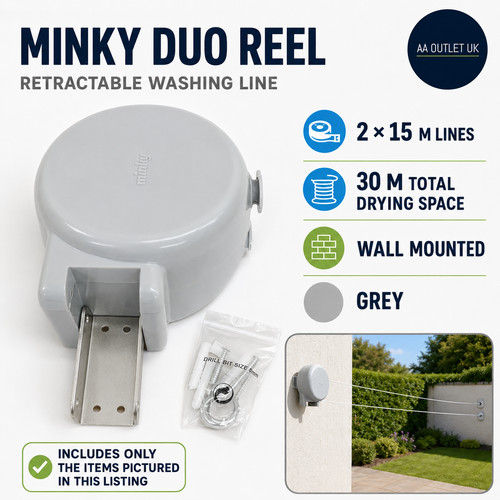 Minky retractable duo reel - minky,