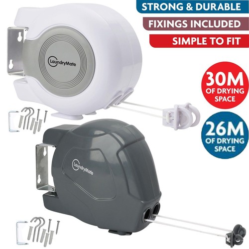 Double retractable washing - retractable,