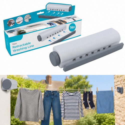 15m retractable clothes reel - 15m,