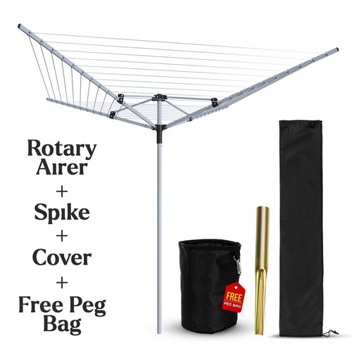 Arm garden 60m rotary airer - garden,
