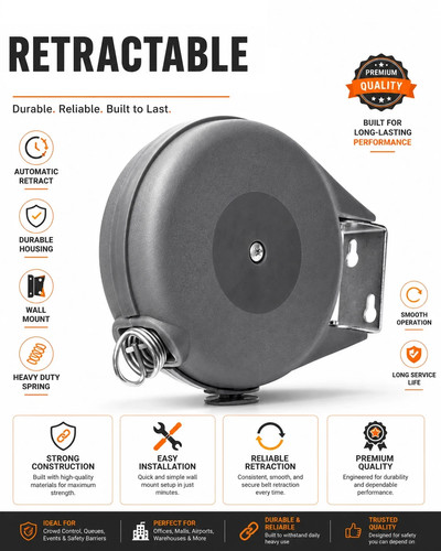 15m retractable washing line - 15m,
