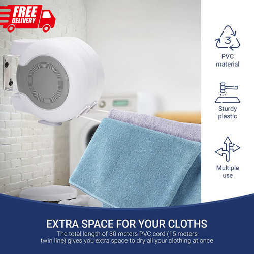 15m 30m retractable - 15m/30m, clothes