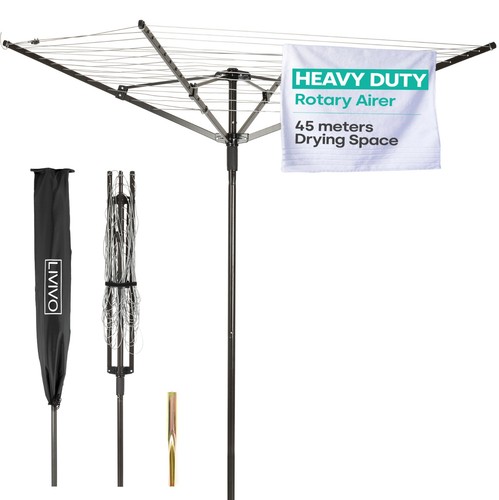 Livivo rotary clothes - rotary, airer